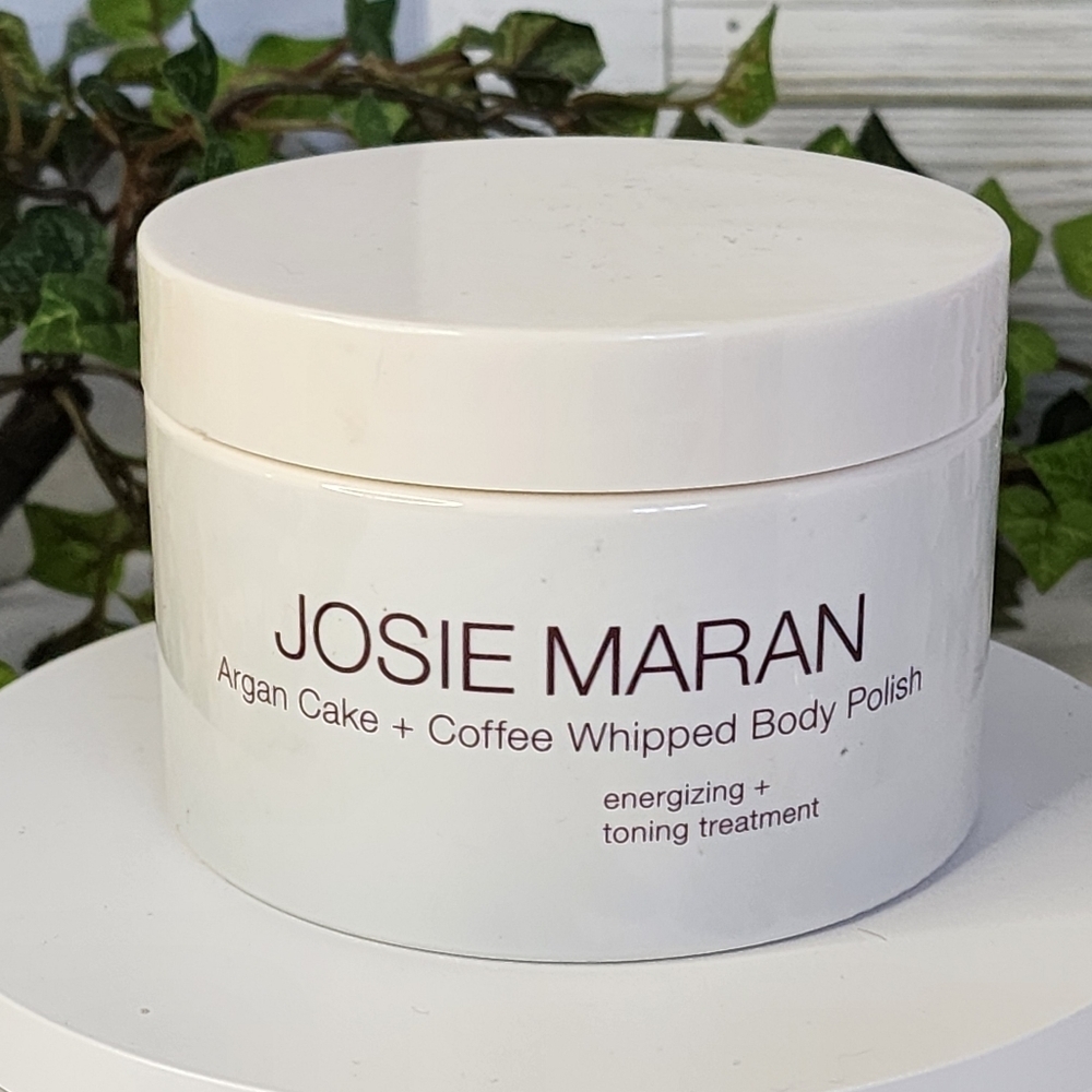 Josie Maran Argan Cake & Coffee Whipped Body Polish 10oz New